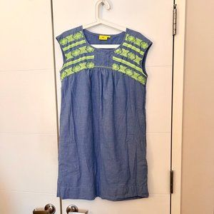 Roberta Roller Rabbit Chambray Tunic Dress M